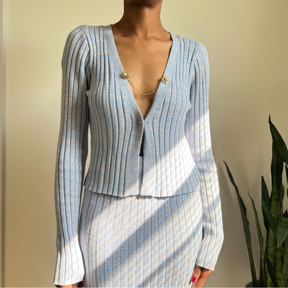 AFRM Sweaters - AFRM - Minton Cardigan Wide Rib Sweater